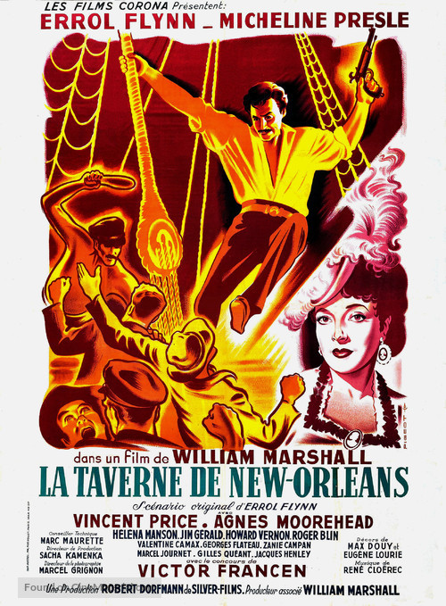 Adventures of Captain Fabian - French Movie Poster