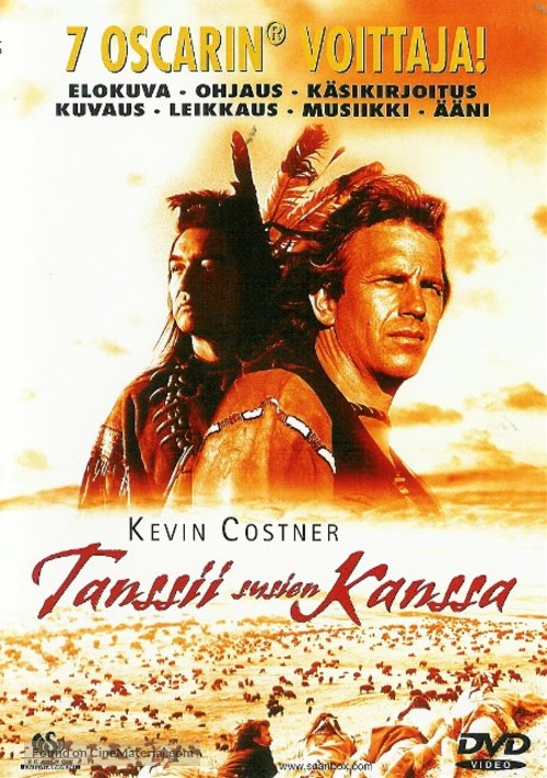 Dances with Wolves - Finnish DVD movie cover