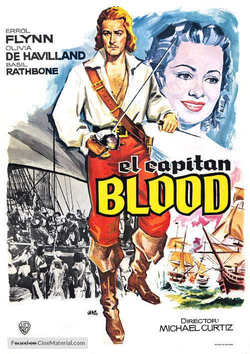 Captain Blood - Spanish Movie Poster
