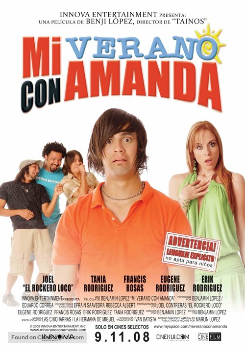 Mi verano con Amanda - Puerto Rican Movie Poster