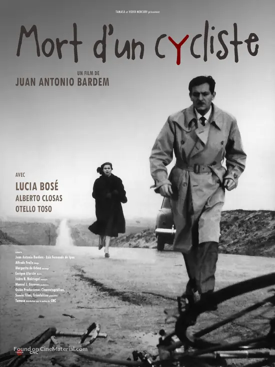 Muerte De Un Ciclista 1955 French Re release Movie Poster muerte-de-un-ciclista-1955-french-re-release-movie-poster