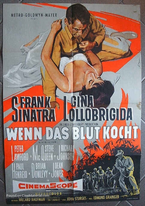 Never So Few - German Movie Poster