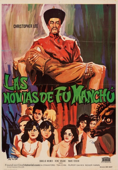 The Brides of Fu Manchu - Spanish Movie Poster