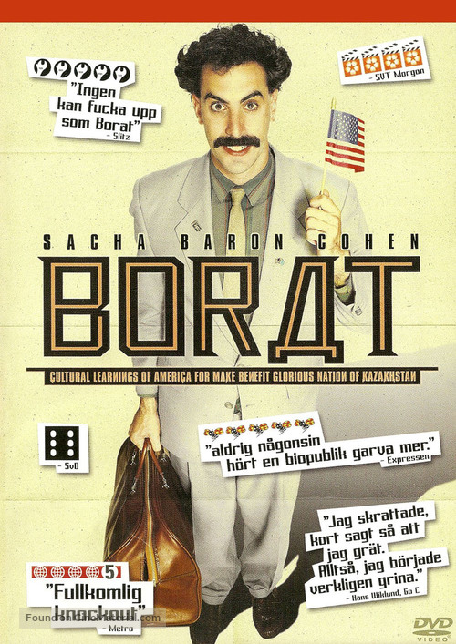Borat: Cultural Learnings of America for Make Benefit Glorious Nation of Kazakhstan - Swedish DVD movie cover