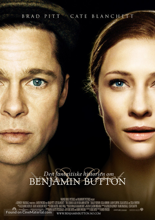 The Curious Case of Benjamin Button - Norwegian Movie Poster
