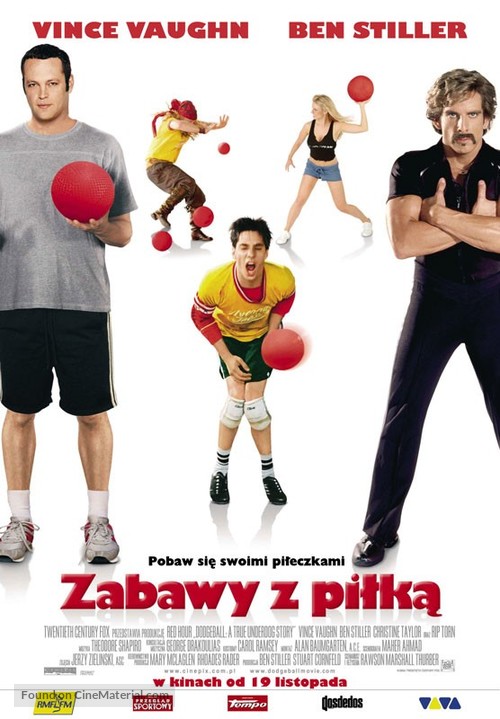 Dodgeball: A True Underdog Story - Polish Movie Poster