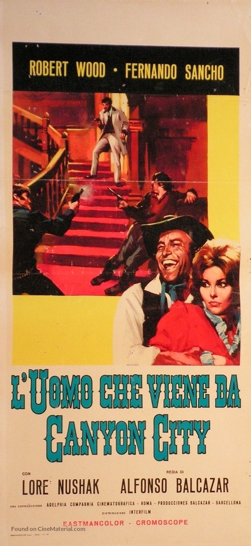 Uomo che viene da Canyon City, L&#039; - Italian Movie Poster