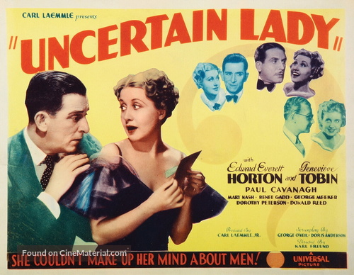 Uncertain Lady - Movie Poster