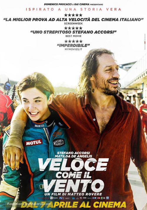 Veloce come il vento - Italian Movie Poster