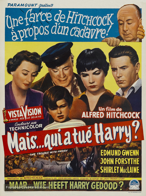 The Trouble with Harry - Belgian Movie Poster
