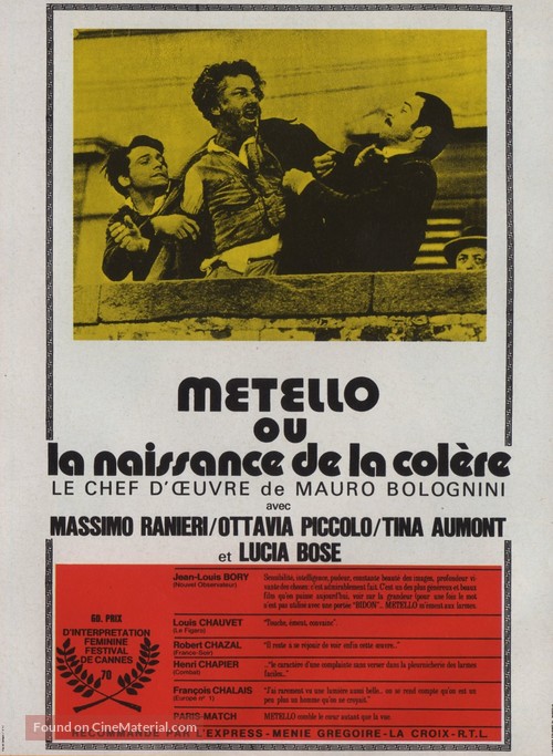 Metello - French Movie Poster