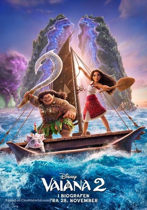 Moana 2 - Danish Movie Poster