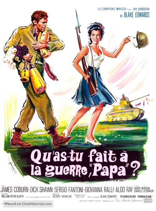 What Did You Do in the War, Daddy? - French Movie Poster