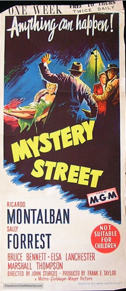 Mystery Street - Australian Movie Poster