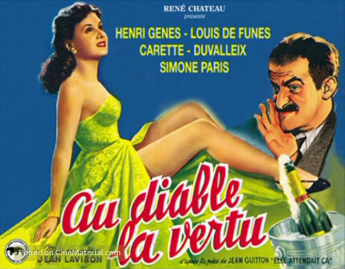 Au diable la vertu - French Movie Poster