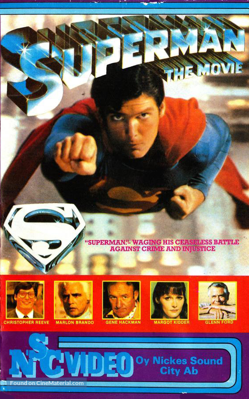 Superman - Finnish VHS movie cover