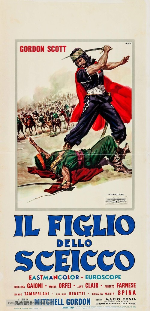 Il figlio dello sceicco - Italian Movie Poster