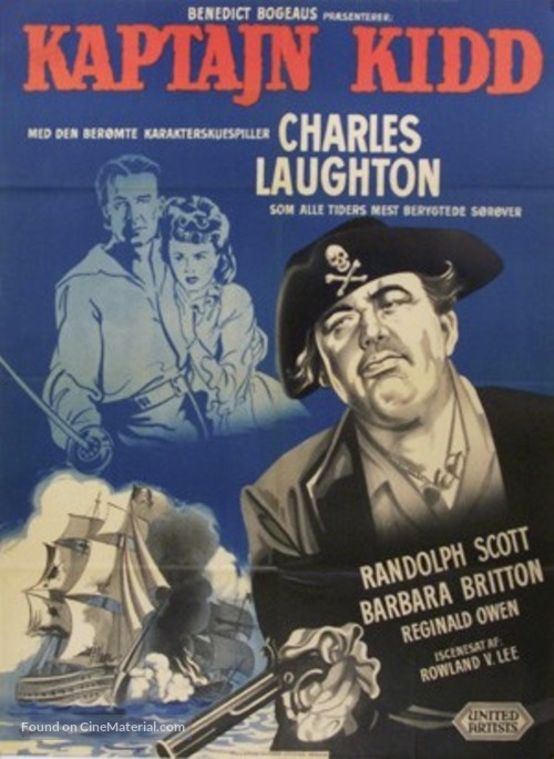 Captain Kidd - Danish Movie Poster