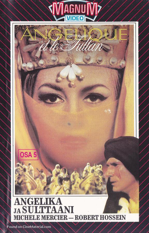 Ang&eacute;lique et le sultan - Finnish VHS movie cover