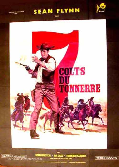 7 magnifiche pistole - French Movie Poster