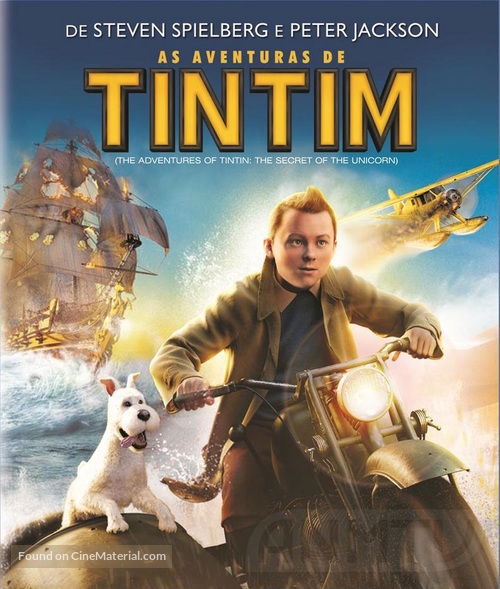 The Adventures of Tintin: The Secret of the Unicorn - Brazilian Blu-Ray movie cover