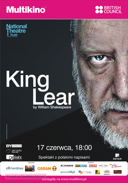 National Theatre Live: King Lear - Polish Movie Poster