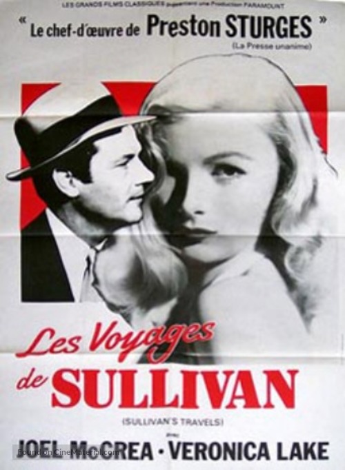 Sullivan&#039;s Travels - French Movie Poster