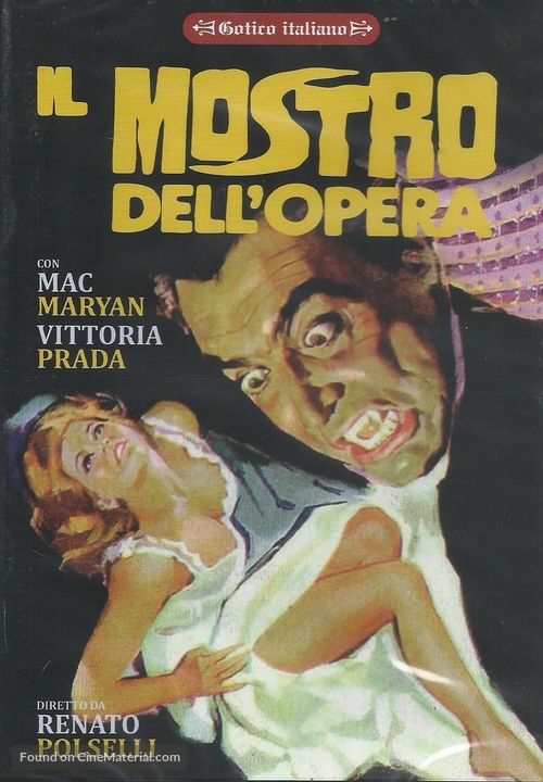 Mostro dell&#039;opera, Il - Italian DVD movie cover