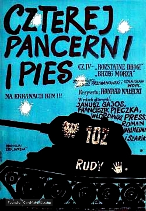&quot;Czterej pancerni i pies&quot; - Polish Movie Poster