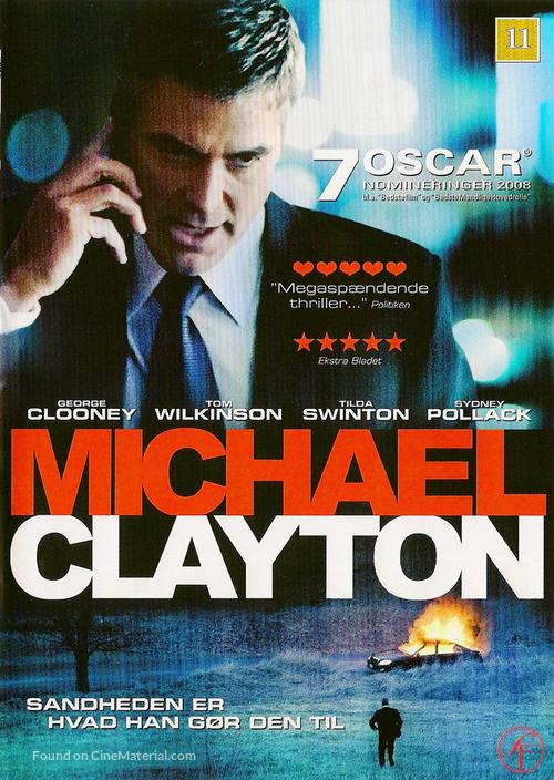 Michael Clayton - Swedish Movie Cover