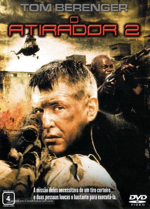 Sniper 2 - Brazilian DVD movie cover