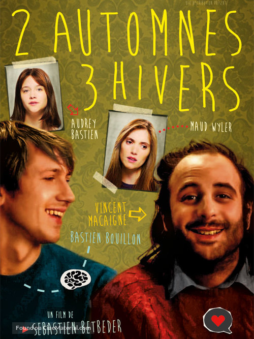 2 automnes 3 hivers - French Movie Poster