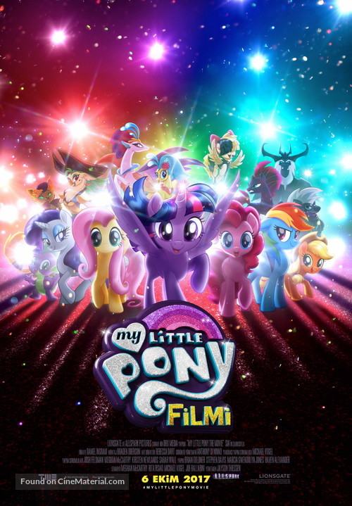 My Little Pony : The Movie - Turkish Movie Poster