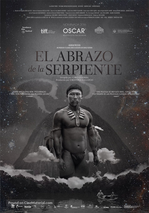 El abrazo de la serpiente - Spanish Movie Poster