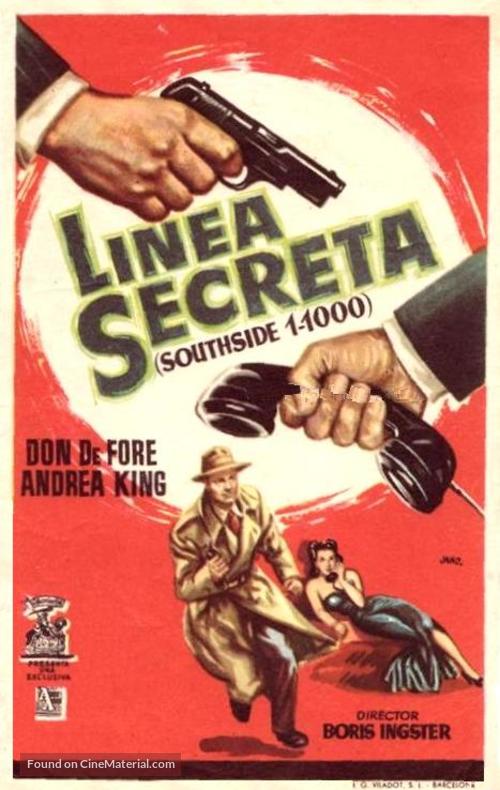 Southside 1-1000 - Spanish Movie Poster