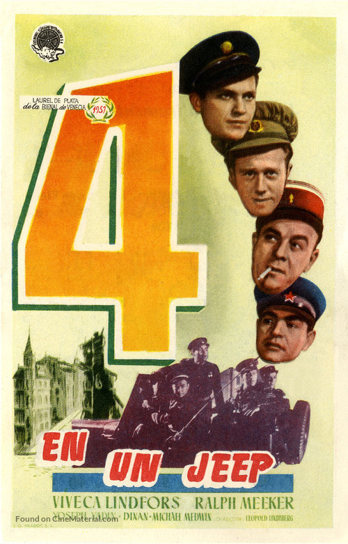 Die Vier im Jeep - Spanish Movie Poster
