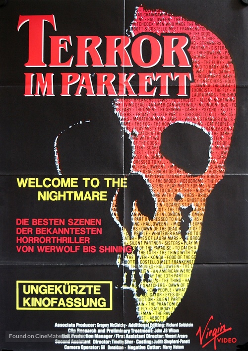 Terror in the Aisles - German Video release movie poster