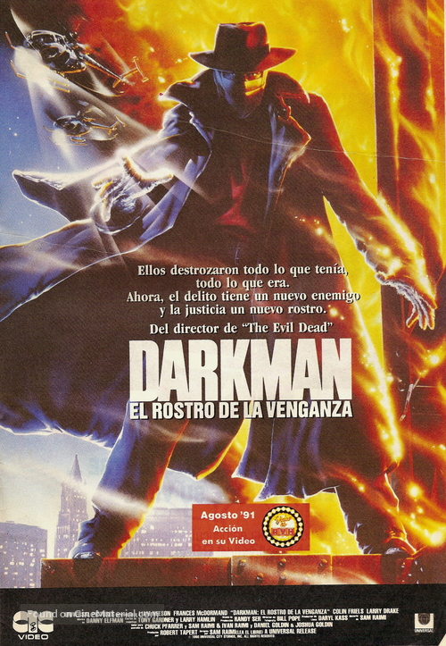 Darkman - Argentinian DVD movie cover