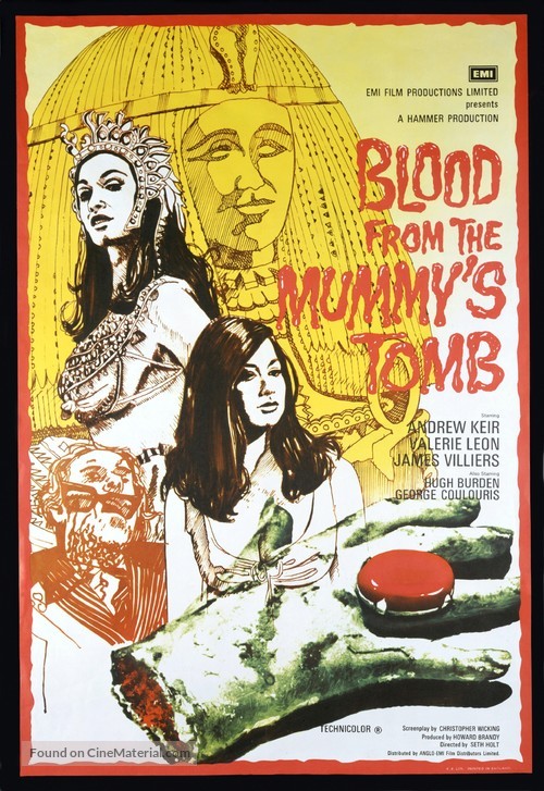 Blood from the Mummy&#039;s Tomb - British Movie Poster