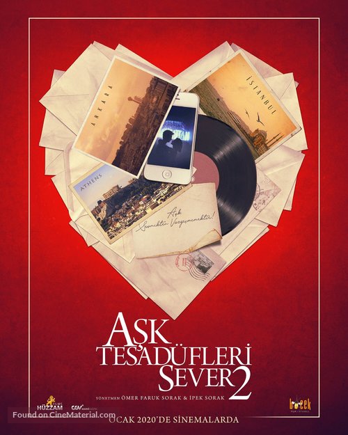 Ask Tesad&uuml;fleri Sever 2 - Turkish Movie Poster