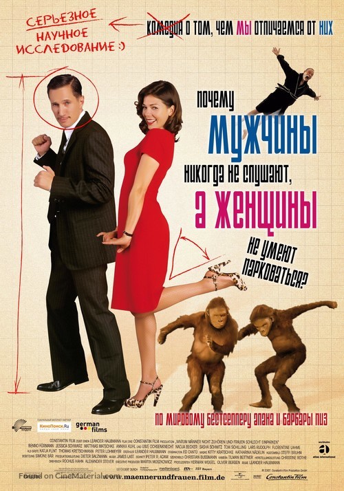 Warum M&auml;nner nicht zuh&ouml;ren und Frauen schlecht einparken k&ouml;nnen - Russian Movie Poster