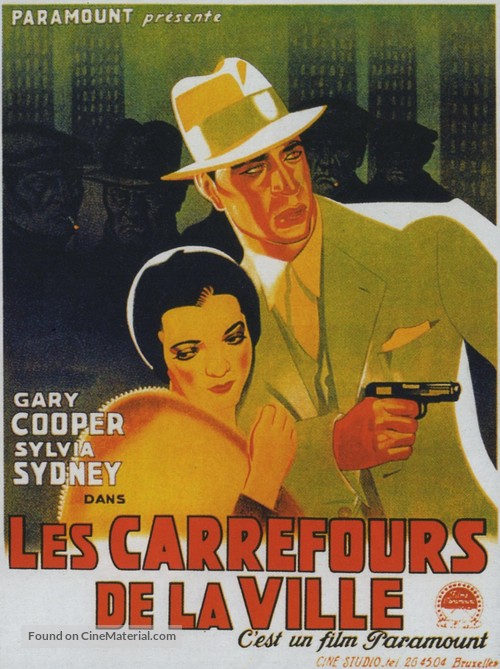 City Streets - Belgian Movie Poster