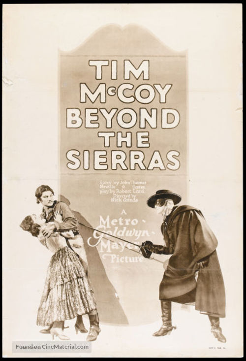 Beyond the Sierras - Movie Poster