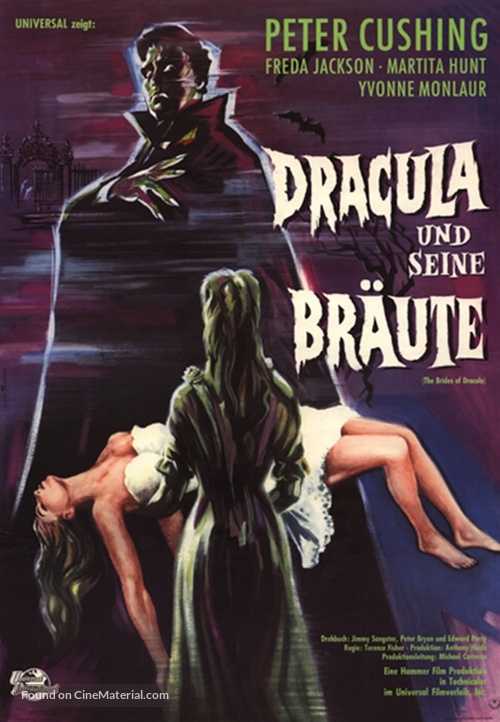 The Brides of Dracula - German Movie Poster