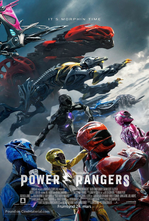 Power Rangers - Icelandic Movie Poster