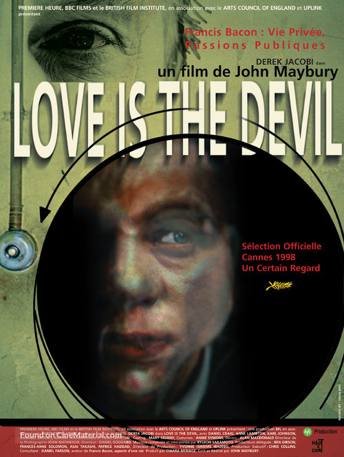 Love Is the Devil: Study for a Portrait of Francis Bacon - French Movie Poster