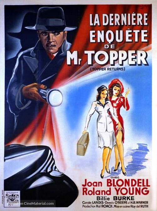 Topper Returns - French Movie Poster