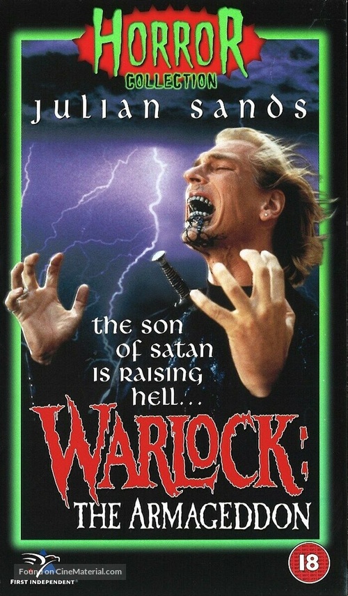 Warlock: The Armageddon - British VHS movie cover