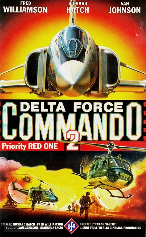 Delta Force Commando II: Priority Red One - German VHS movie cover