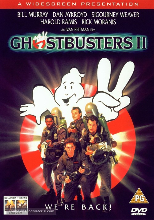 Ghostbusters II - British DVD movie cover